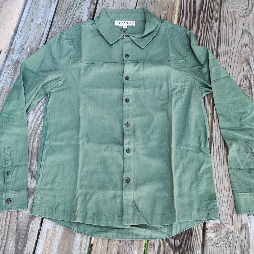Roamers Brand Plaskett L/S Shirt Sage Sz. M